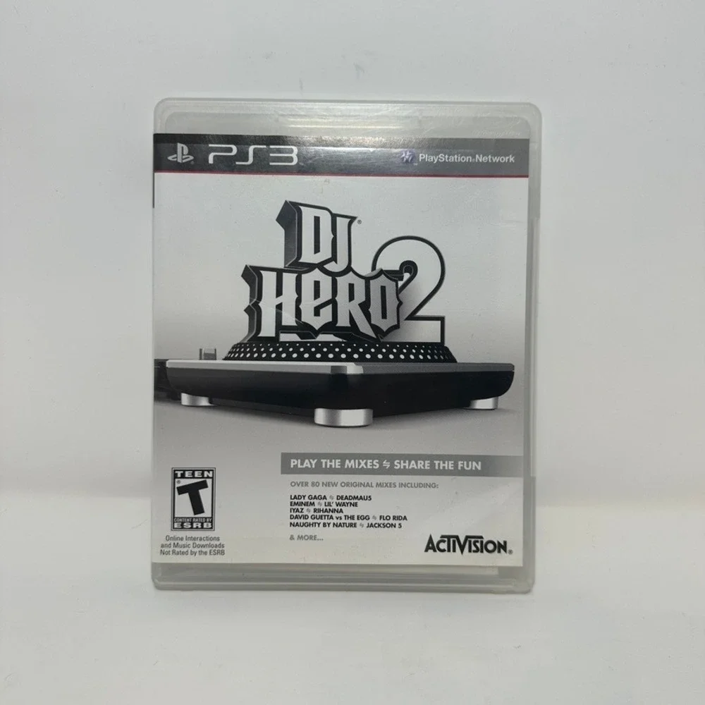 DJ Hero 2 Sony PlayStation 3 PS3 Activision Music Rhythm Game Complete CIB